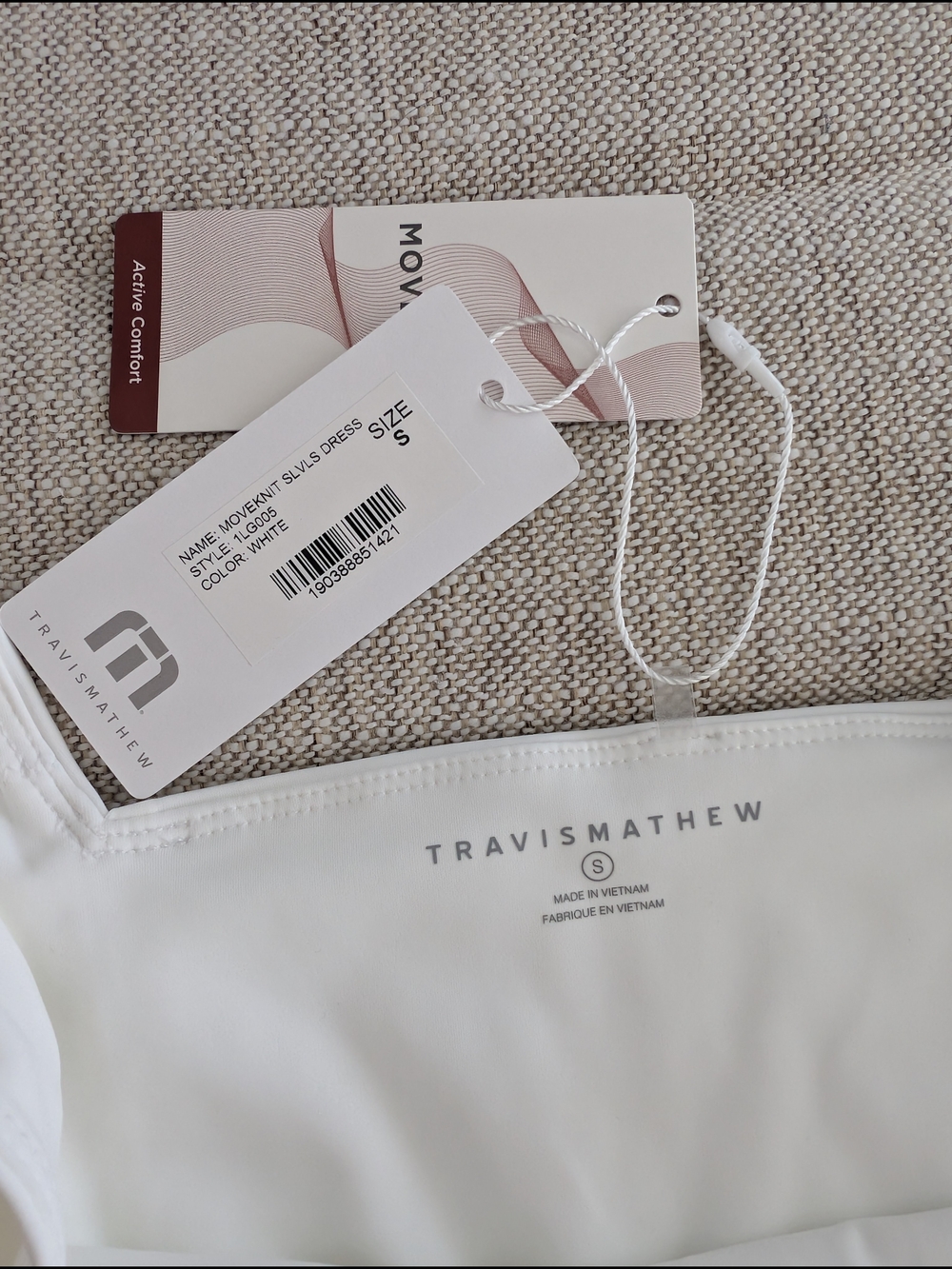 Travis Mathew Moveknit Sleeveless Dress White | Size S NWT - Picture 7 of 16